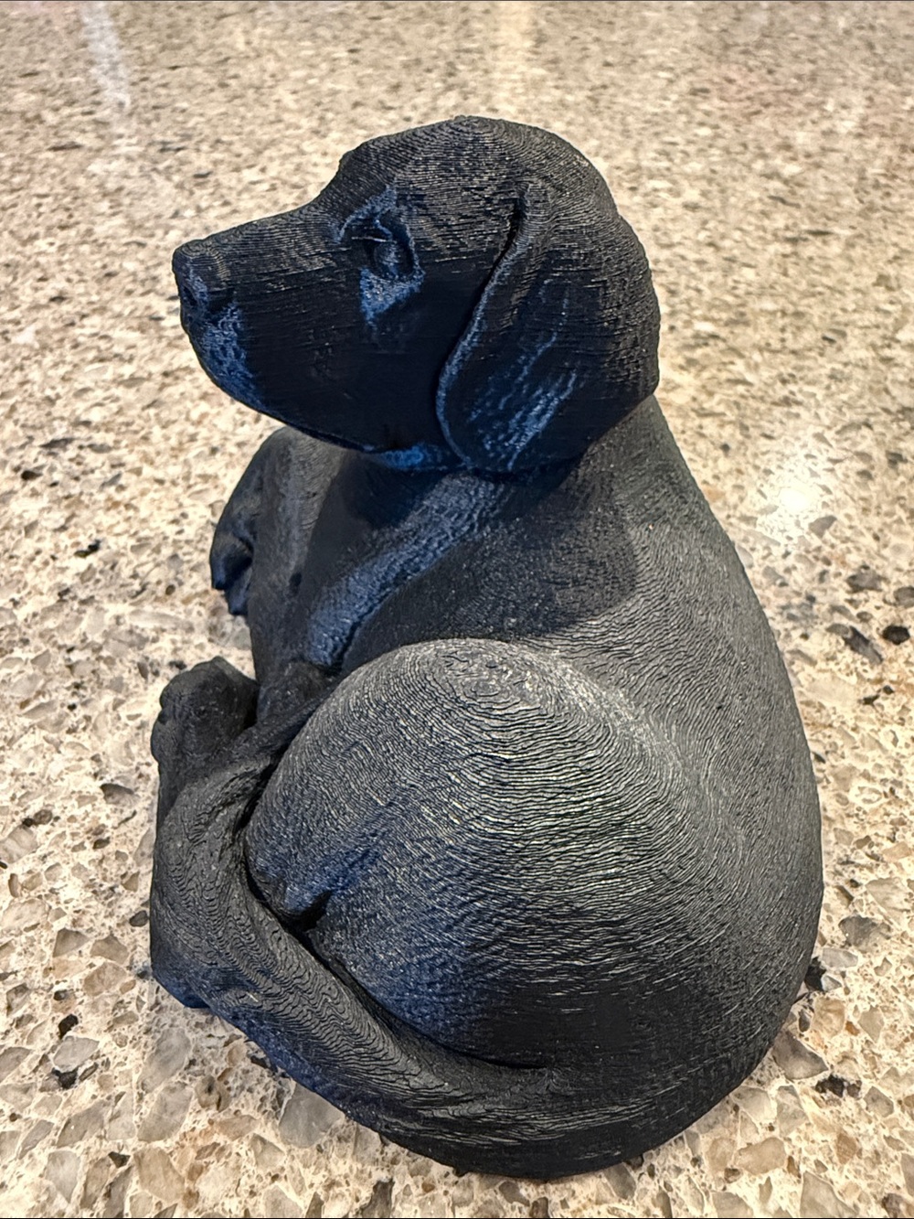 Black Labrador Retriever Decorative Dog 3D Printed Figurine - Cake Topper - Picture 6 of 12